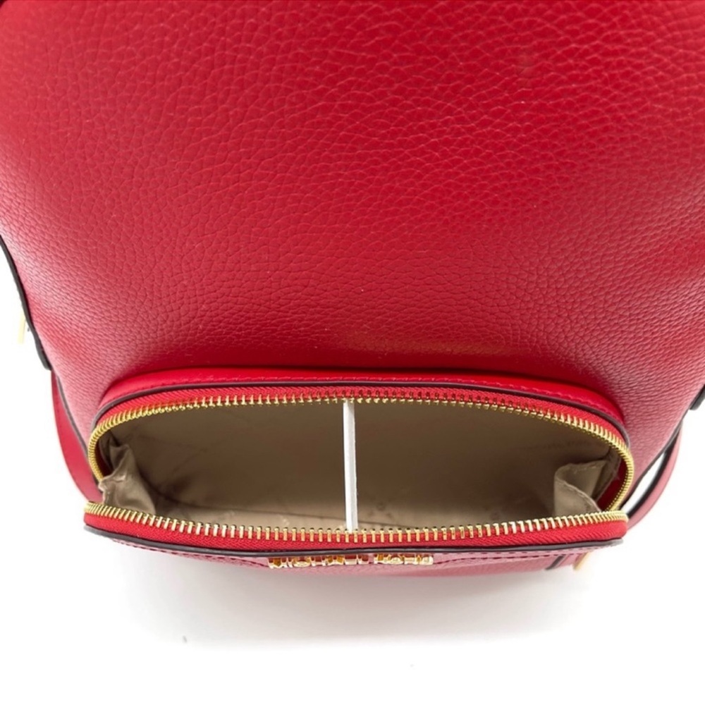 Michael Kors Medium Jaycee Backpack Red - Picture 5 of 12